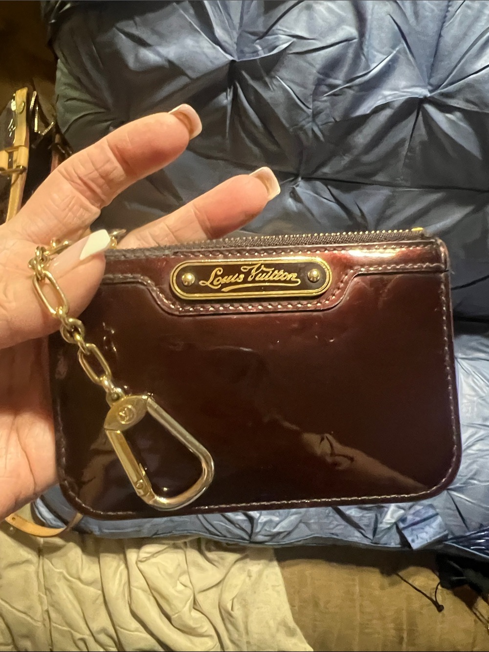 Louis Vuitton Burgundy Patent Vernis Brea Tote with Matching Wallets - Picture 12 of 14